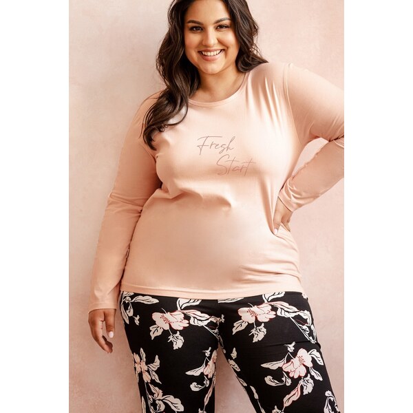 Púdrovo-čierne pyžamo Taro Katie 3255 dł/r S-XL Z25 56217253