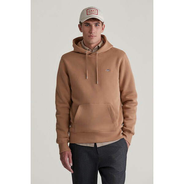 MIKINA GANT REG SHIELD HOODIE WARM KHAKI 56055028