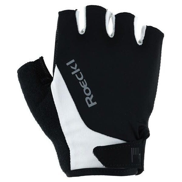 Roeckl cyklistické rukavice Basel 2, čierno-biele 56057769