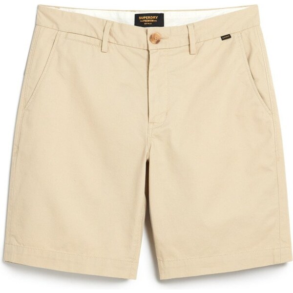 Superdry Chino nohavice béžová / námornícka modrá / zlatá 66297837