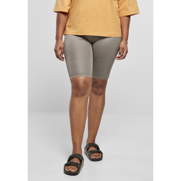 Urban Classics Womens synthetic leather bib shorts for asphalt 56049389