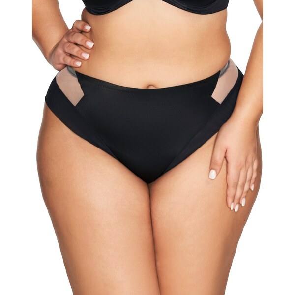 AVA LINGERIE Čierne nohavičky s priesvitnými vsadkami Ava 2136 56216968