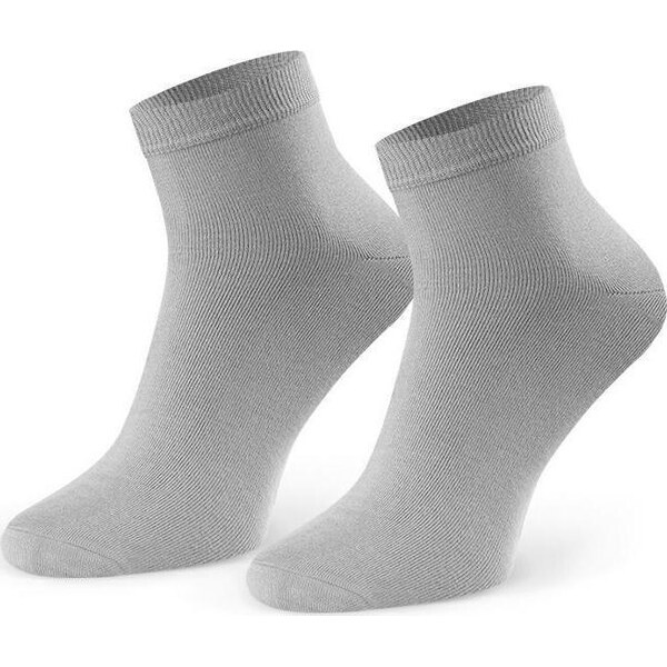 BASIC Sivé pánske bambusové ponožky Art.028 WT003, GRAY 56217824