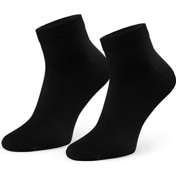 BASIC Čierne pánske bambusové ponožky Art.028 WS005, BLACK 56217833