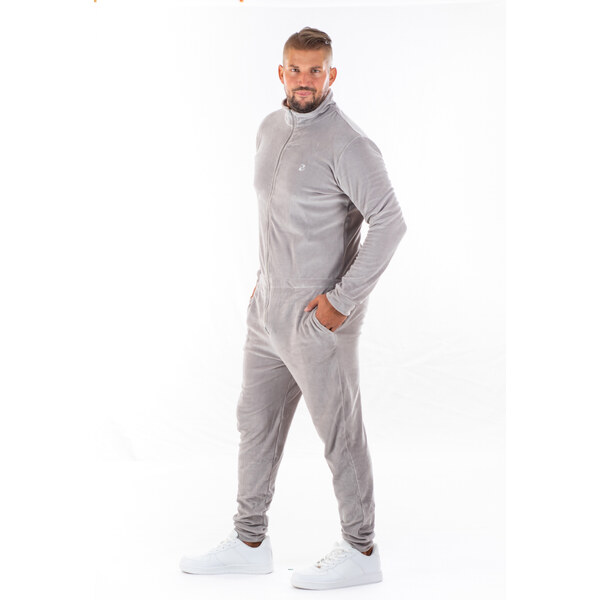 Dendy Pánsky overal plyšový dlhý Grey Veľkosť: XL 63228775