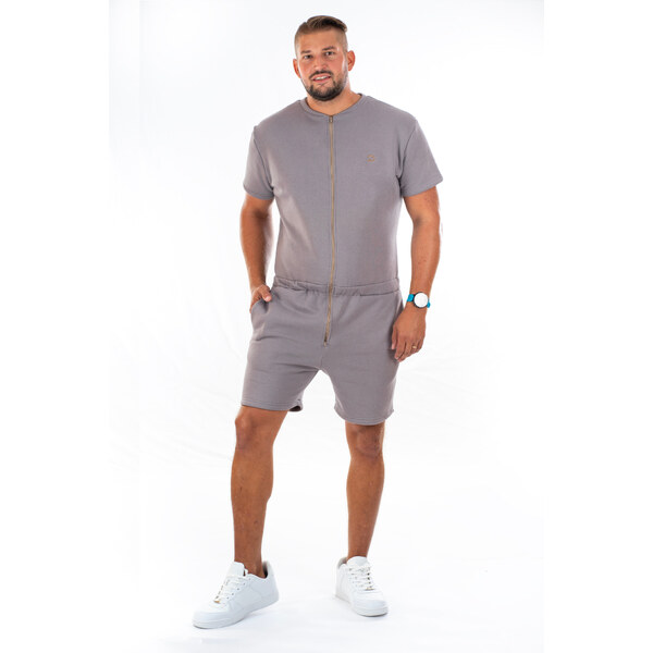 Dendy Pánsky overal teplákový krátký Grey Veľkosť: XXL 63228818