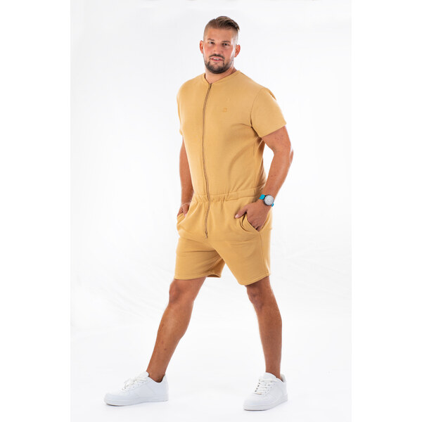 Dendy Pánsky overal teplákový krátký Sand Veľkosť: XXL 63228826