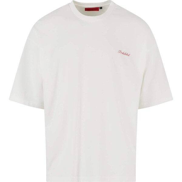 Prohibited Tričko Prohibizione červená / biela 57817847