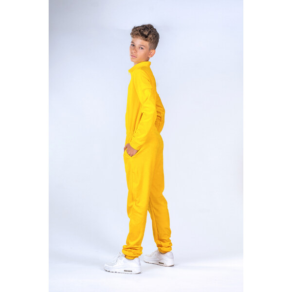 Dendy Chlapčenský overal plyšový dlhý Yellow Veľkosť: 128 63228786
