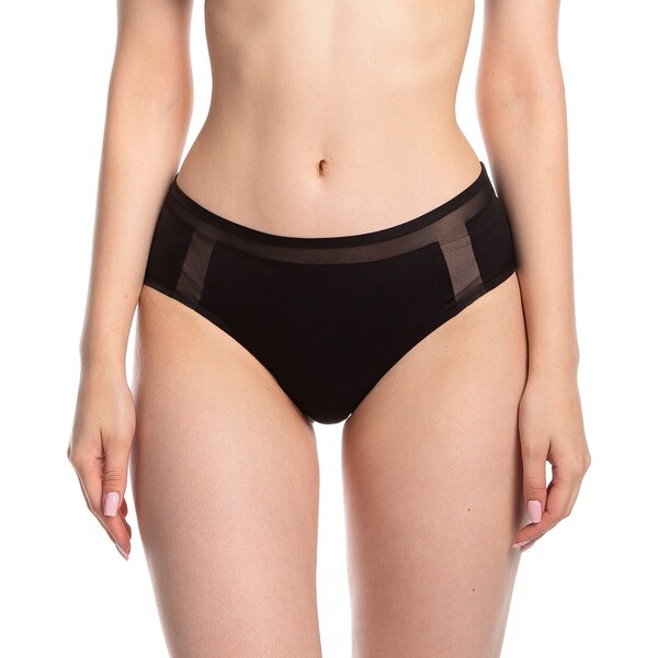 Čierne bezšvové nohavičky Lama Laser Cut 5025 Plus MS-02 2XL 56265014