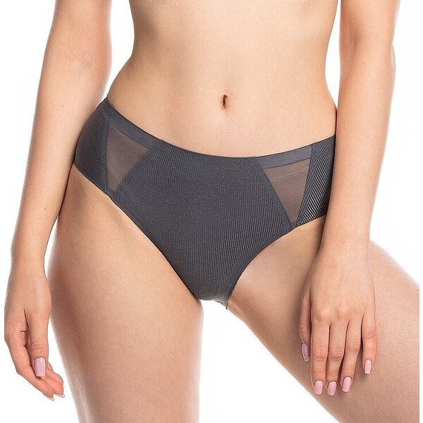 Sivé bezšvové nohavičky Lama Laser Cut 5022 Plus L-POL 5022 BI-03 2XL 56265024