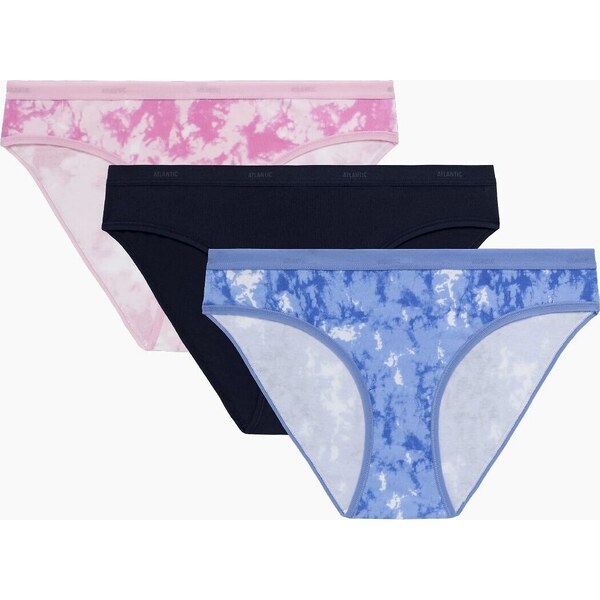 Batikovaná sada 3 bavlnených nohavičiek Atlantic 3LP-207 A3 S-XL 56264952