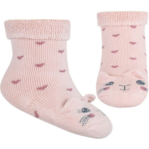 Wola Baby Froté ponožky s uškami MICA Rose 56265334