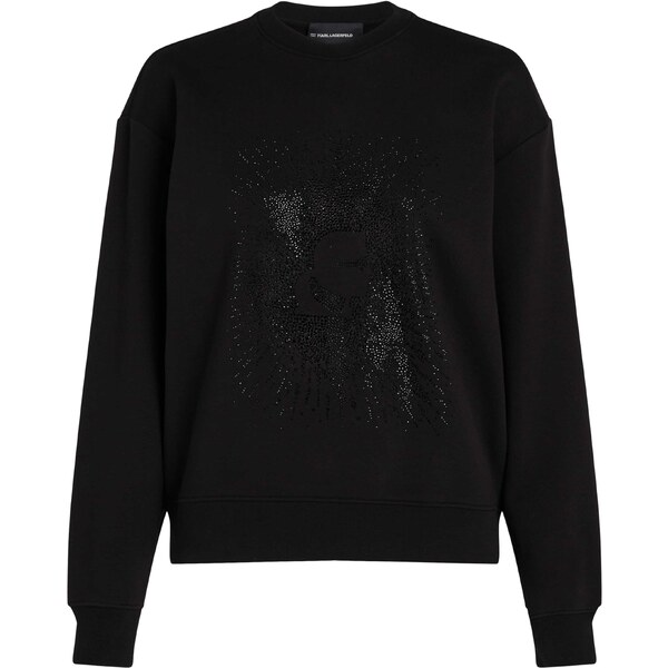 Karl Lagerfeld Mikina Kameo Rhinestone čierna 56269766