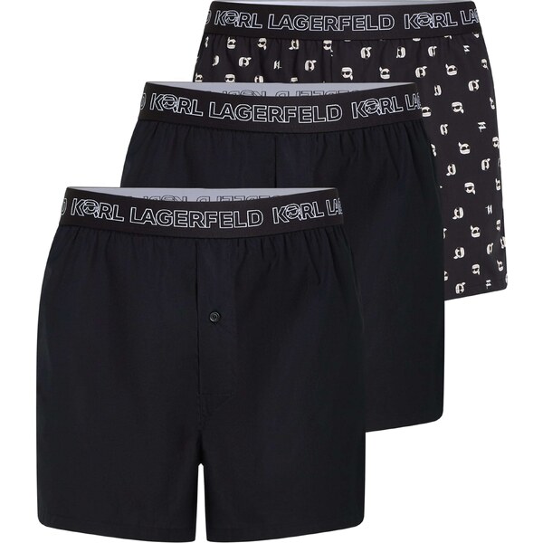 Karl Lagerfeld Boxerky čierna / biela 63079671