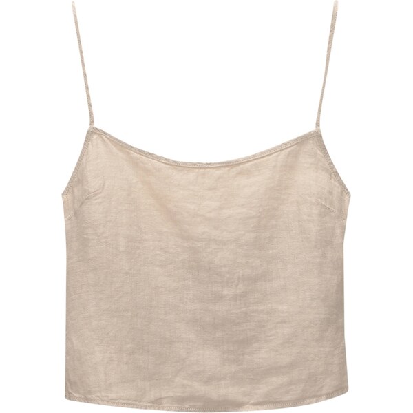 Pull&Bear Top piesková 57017896