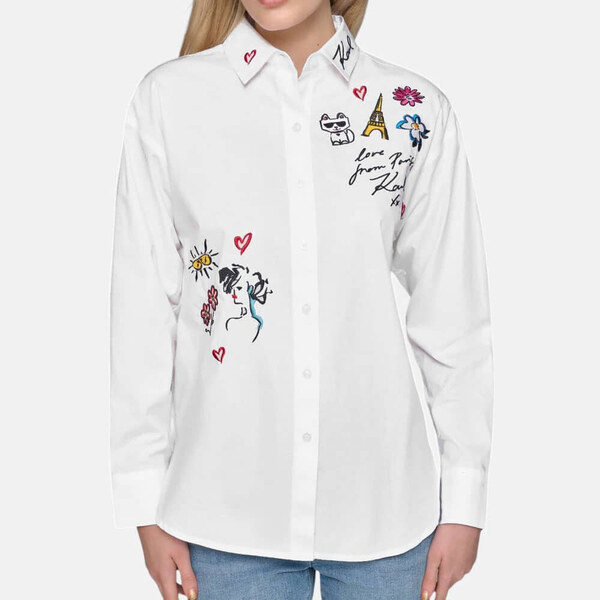 Dámská oversize košile Karl Lagerfeld 55747 56276789