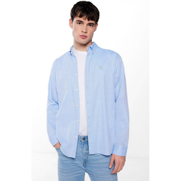 SPRINGFIELD Pánska textúrovaná farebná košeľa 56279474