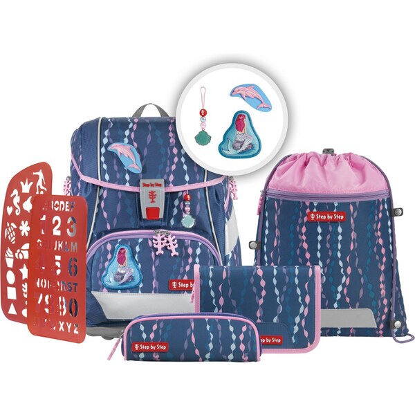 Step by Step Školní aktovka/batoh 2IN1 PLUS pro prvňáčky – 6dílný set 56291194