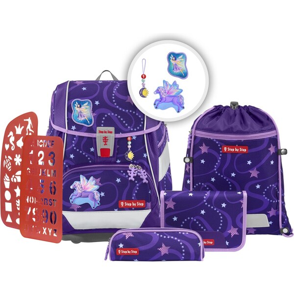 Step by Step Školní aktovka/batoh 2IN1 PLUS pro prvňáčky – 6dílný set 56291197