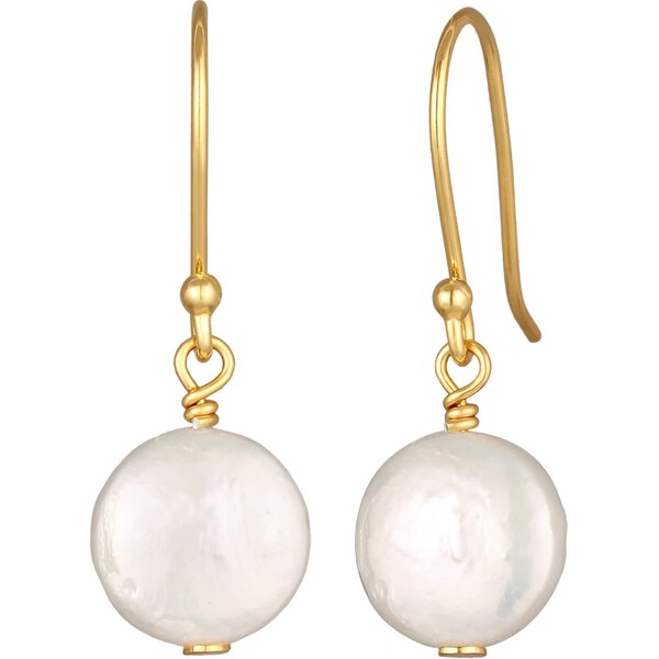 ELLI Náušnice zlatá / perlovo biela 56313025