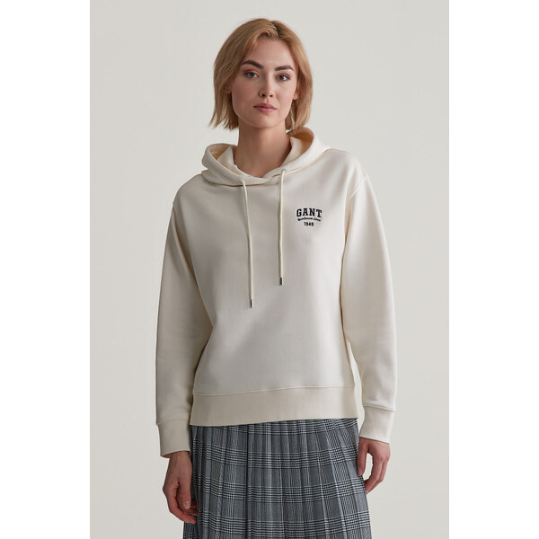 MIKINA GANT SMALL GRAPHIC HOODIE CREAM 56322942