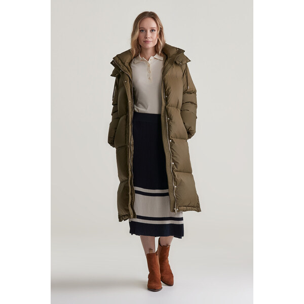 SUKŇA GANT CONTRAST RIBBED SKIRT EVENING BLUE 56322945