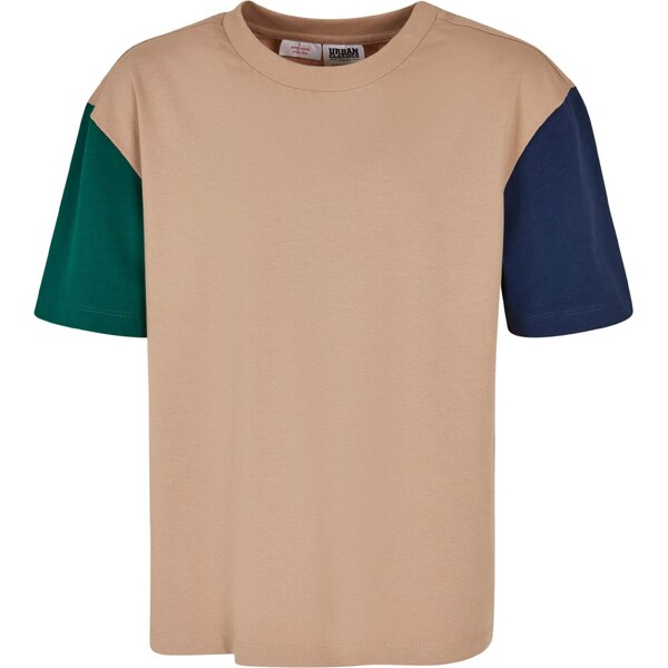 Urban Classics Tričko piesková / námornícka modrá / zelená 56365030