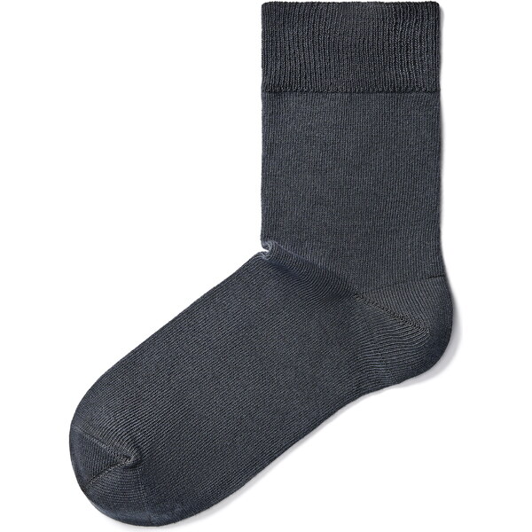 Vlnka Bavlnené ponožky s voľným lemom tmavo sivá 65063419