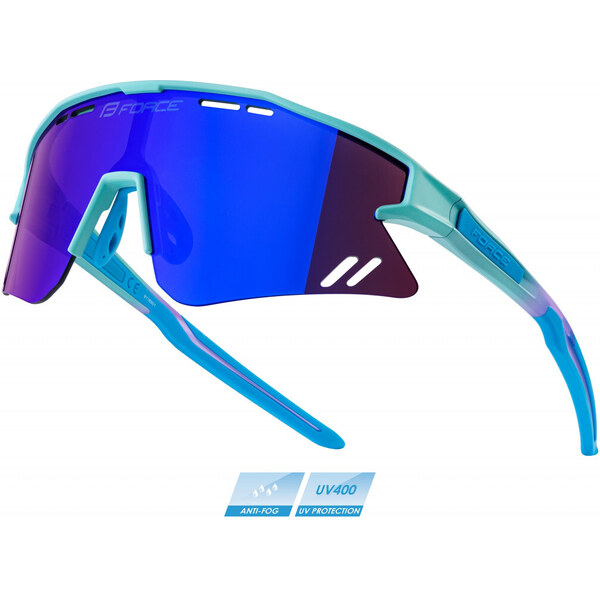 FORCE okuliare SPECTER tyrkysovo-modré, modré zrkadlové sklo 56334347