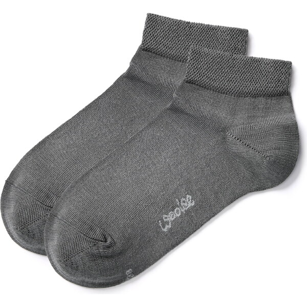 Vlnka 2 páry letných členkových ponožiek Merino šedá 17407373
