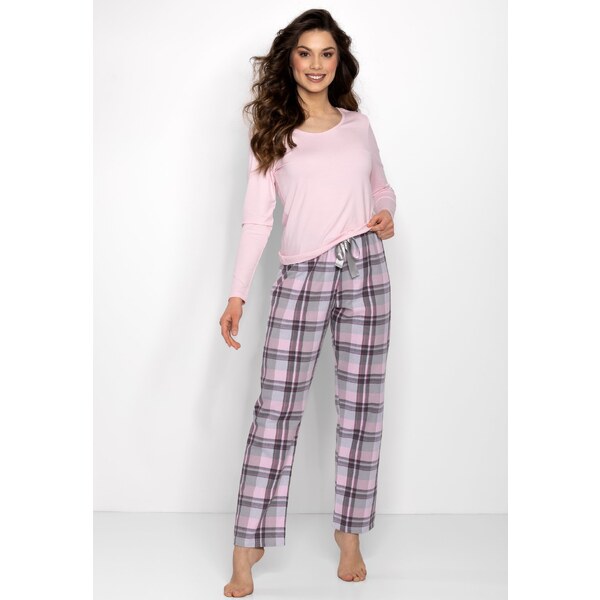 BASIC Ružové kárované pyžamo Miracle 56358066