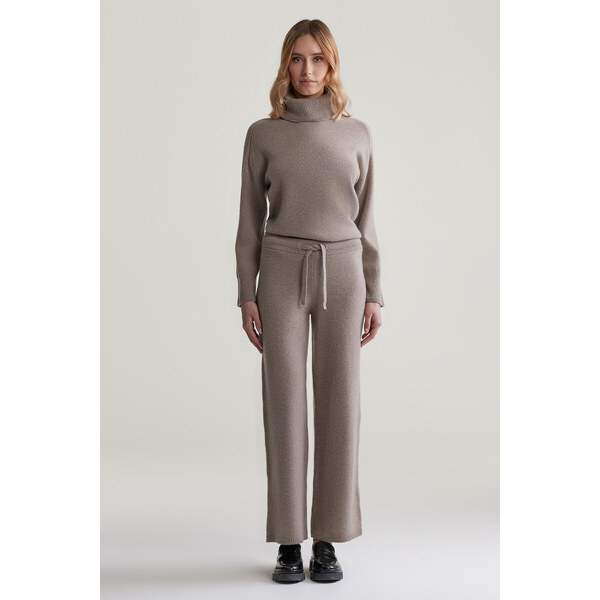 NOHAVICE GANT WOOL KNITTED PANTS WARM GREY 56361772