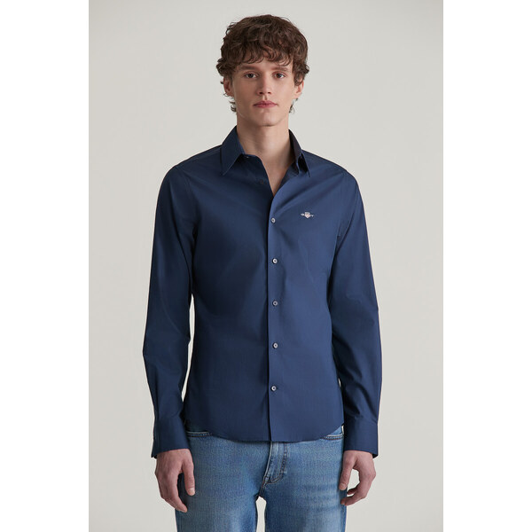 KOŠEĽA GANT SLIM POPLIN STRETCH SHIRT MARINE 56361768