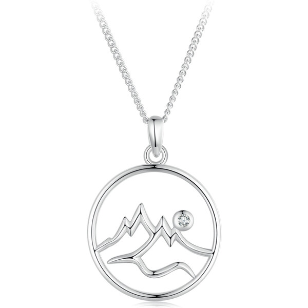 Royal Fashion strieborný náhrdelník Hory 56586027