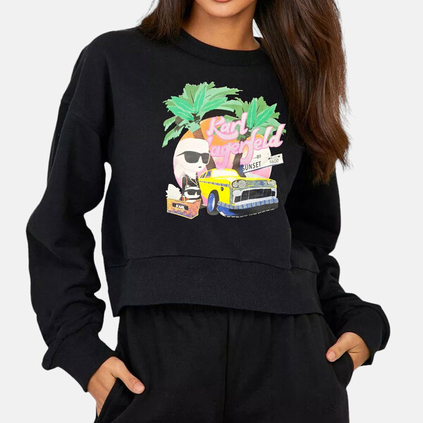 Dámská oversize mikina Karl Lagerfeld 55951 56375393