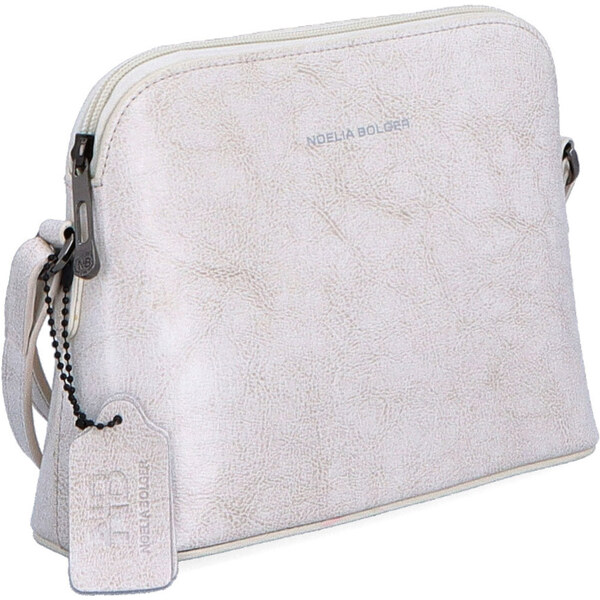Kožená kabelka crossbody Noelia Bolger biela NB 0080 OW 64020228