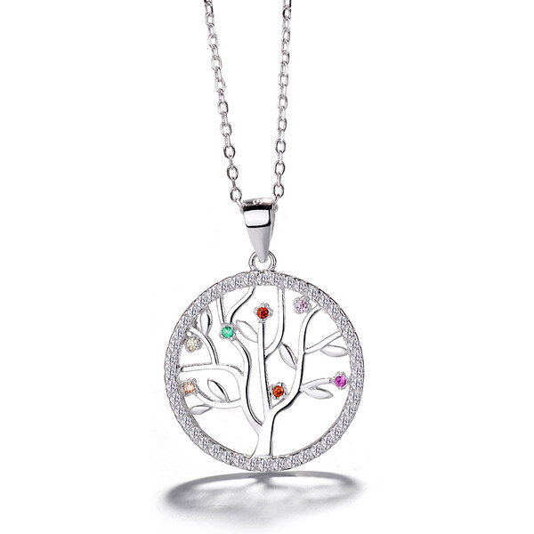 MAJYA Strieborný prívesok s retiazkou CENTER OF ENERGY 11054 64582044