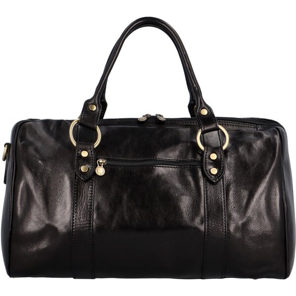 Delami Vera Pelle Cestovná kožená taška čierna - Delami Petrit čierna 56406280