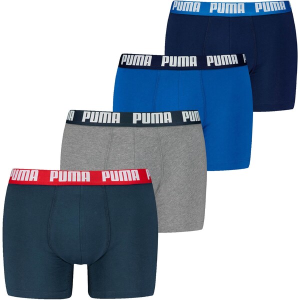 PUMA Boxerky námornícka modrá / ultramarínová / sivá melírovaná / 56407675