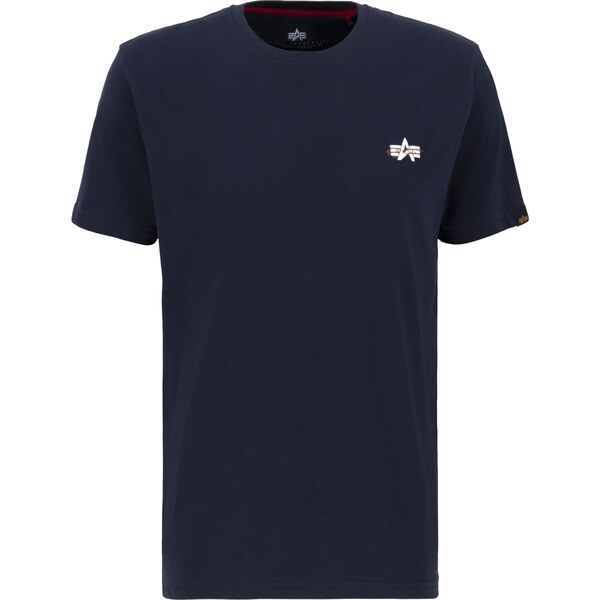 ALPHA INDUSTRIES Tričko tmavomodrá / hnedá / sivá / biela 56407902