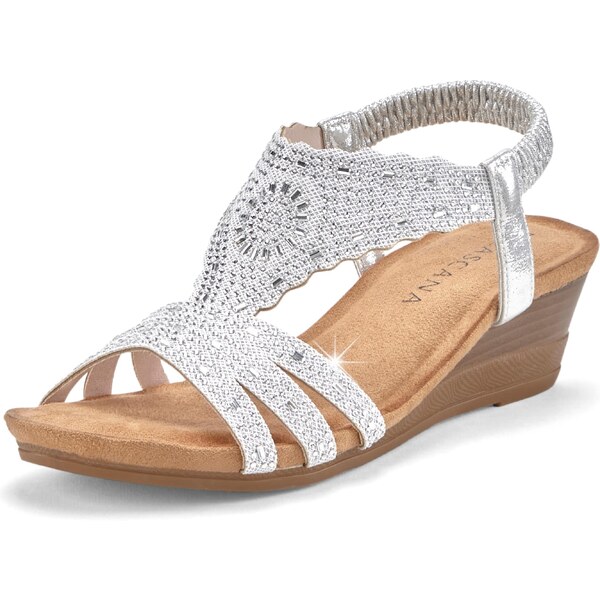 LASCANA Sandále strieborná 56425283