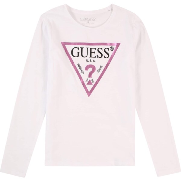 GUESS Tričko tmavoružová / čierna / šedobiela 56446026