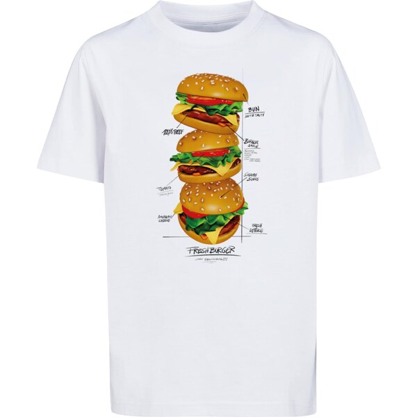 Mister Tee Childrens T-shirtTriple Burger white 56431894