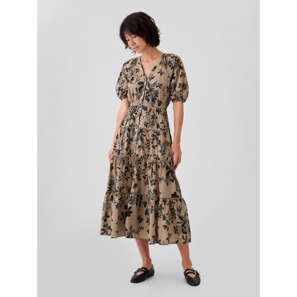 GAP Dámske kvetované košeľové maxi šaty 517740-00 66266686