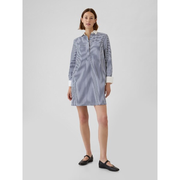 GAP Dámske Pruhované košeľové mini šaty 517756-00 66266719