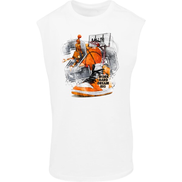 Mister Tee Mens tank top Vintage Ballin white 56466293