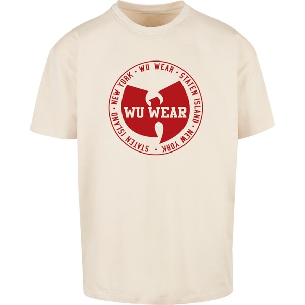 Mens T-shirt WU Wear Circle Logo Oversize sand 56466362