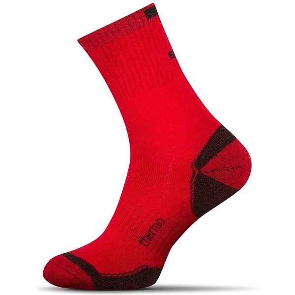 Buďchlap Termo bavlnené červené ponožky 56605627