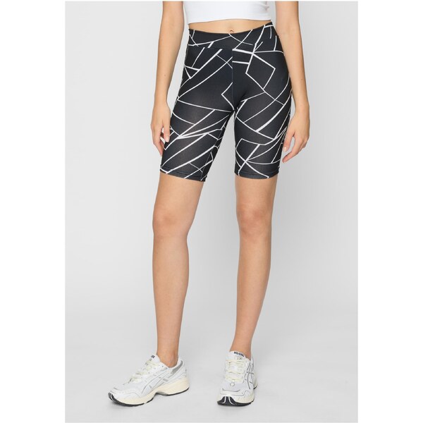 Urban Classics AOP Womens Cycle Shorts 2-Pack geometric black+black 56520297